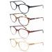 MODFANS 4 Pack Round Reading Glasses for Men & Women - Stylish Comfortable High-Quality Reading Aid +0.75 - Mixed Colors - Buy Online on GoSupps.com