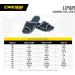 Cressi Lipari Slippers - Unisex Beach & Pool Footwear for Adults & Children - Size 38 EU Black/Silver - Buy Online on GoSupps.com