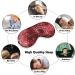 Leopard Skin Red Tie Dye Sleep Mask for Women | Adjustable Eye Shades with Elastic Strap - Buy Online on GoSupps.com