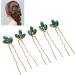 Rhinestones Hair Pins 5 Pieces Green Crystal Hair Pins Crystal Bridal Hair Pins Exquisite Wedding Hair Pin Vintage Bridal Hair Piece Wedding Hair Accessories for Party Women Girls - Buy Online on GoSupps.com