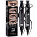SHARLOVY Winged Eyeliner Stamp-2 Eyeliner Pens for Perfect Wing Cat Eye Stamp Eye Makeup(8MM Black-2pack) 8MM Black-2pack