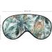 Tropical Palm Trees Tiger Sleep Mask - Adjustable Eye Cover for Sleeping, Block Light for Night Travel and Nap - Men and Women - Buy Online on GoSupps.com