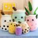 Bubble Tea Plush Pillow - Boba Plushie Cartoon Doll - Soft Milk Tea Toy - Purple 1 35cm - Children's Birthday Gift - Buy Online on GoSupps.com