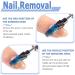 Mesee 5 in 1 Pro Nail Drill Bit 3/32" Shank Tapered Barrel Nail Bit Tungsten Steel Nail File Drill Bit for Manicure Pedicure Acrylic Hard Gel Nails Art Polishing Cuticle Removal - Buy Online on GoSupps.com
