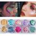 Holographic Body Glitter Sequins Set - Festive Makeup & Mermaid Chunky Glitter for Eyes, Hair, Body & Nail - 10 Sets - Buy Online on GoSupps.com