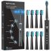 PHYLIAN Sonic Electric Toothbrush for Adults - High Power Rechargeable Toothbrushes, 5 Modes, 3 Hours Fast Charge for 60 Days, Smart Timer Black