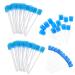 Zhyuan 100 pieces cleaning mouth swab oral sponges oral sponges mouthpiece nobility neutral oral sponge disposable flower blade -like oral care oral care sterile for oral hygiene (blue)