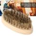 Beard Brush for Men - Soft Bristle Mustache Comb with Oval Wooden Handle | 7.5x3 cm - Buy Online on GoSupps.com