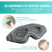 Sleep Eye Mask for Men & Women - 3D Zero Eye Pressure 100% Light Blocking Soft Travel Shade - Pink - Buy Online on GoSupps.com