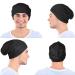 2-Piece Silk Satin Bonnet Set for Men with Natural Curly Hair - Black & Navy Blue - Buy Online on GoSupps.com