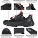 HISEA Women's Non-Slip Work Shoes - Slip Resistant Nurse Shoes - Lightweight Comfort Sneakers - Size 8, Black - Buy Online on GoSupps.com
