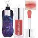 Amazfly Hydrating Lip Oil - Plumping Gloss & Tinted Balm for Long Lasting Nourishment and Glitter Shine - Rosewood Shade - Buy Online on GoSupps.com
