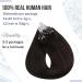 Hetto Microring Real Hair Extensions - Darkest Brown #2 50g 35cm | Remy Micro Loop Hair Extensions - Buy Online on GoSupps.com