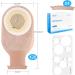 20 Pack Colostomy Bags One Piece Ostomy Bag with Clamp Closure | 15mm-60mm Cut-to-Fit Drainable Pouches for Ileostomy Stoma Care | Includes 4 Clamps | Ostomy Supplies - Buy Online on GoSupps.com