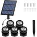 RGB Solar Pond Lighting - IP68 Waterproof Solar Underwater LED Lights for Garden & Patio - 5 Set - Buy Online on GoSupps.com
