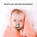 Luxury Baby Pacifier - Soft Silicone Nipple with Chain Clip for Newborns 6-18 Months - Gold - Buy Online on GoSupps.com