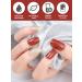 Ebanku Cured Gel Nail Strips - Long Lasting Waterproof Polish Wraps in Red and Gold | Includes Cuticle Stick, Nail File, Wipes & Sealing | UV/LED Lamp Required - Buy Online on GoSupps.com