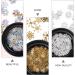 FRCOLOR 3 Boxes Christmas Nail Stickers Hollow Snowflake Nails Sequins Decal 3D Nail Art Flakes For Manicure Nail Art Design (Colorful Golden White) - Buy Online on GoSupps.com