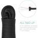 Navaris Outdoor Survival Rope - 4mm x 30.5m Tearproof Camping & Fishing Cord in Black - Versatile All-round Application - Buy Online on GoSupps.com