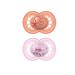 MAM Original Baby Pacifier Nipple Shape Helps Promote Healthy Oral Development Sterilizer Case 2 Pack 6-16 Months Pearl/Girl Pearl Girl