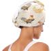Chickens Dry Hair Cap - 2 Piece Quick Drying Towel Set | Super Absorbent & Soft with Button Headband - International Shipping Available - Buy Online on GoSupps.com