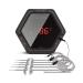Inkbird bluetooth thermometer grill with 6 sensor magnetic for kitchen food Smoker bbq cook thermometer iPhone android smartphone (IBT-6X black)