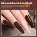 Buy Fine Dipping Powder No.18 - Maroon Brown Coffee Colors | Lamp-Free Dip Powder Nails for Gel Polish Effect | Smooth Finish - Buy Online on GoSupps.com