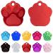 Ibera Gifts - Personalized dog brand paw for small to medium -sized dogs and cats with engraving name collar personalized pendant brand address trailer dog hall tape (red)