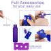10Pcs 10ml Essential Oils Roller Bottles - Purple Frosted Glass Roll on Bottles for Aromatherapy & Perfume - Buy Online on GoSupps.com
