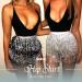 Kakaco Women's Sparkly Belly Dance Sequin Fringe Party Skirt - A-silver - Buy Online on GoSupps.com