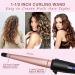 Curling Wand 13-25MM Curling Tongs Tapered Curling Iron with Adjustable Temperature Professional Hair Curler with Glove Dual Voltage - Buy Online on GoSupps.com