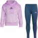 adidas Girls' 2-Piece Silken Fleece Hooded Pullover Tight Set - 3T Bliss Lilac - Buy Online on GoSupps.com