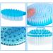 Blue Plastic Bath Brush with Long Handle - Exfoliating Back, Body, and Feet Scrubber - Buy Online on GoSupps.com