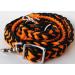 CHALLENGER Nylon Braided Roping Knotted Barrel Reins in Orange/Black - 60712 - Buy Online on GoSupps.com