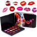 Makeup set including: a collection of 15 professional lipsticks richly pigmented matte and glossy finishes creamy texture in Lar colors - Buy Online on GoSupps.com