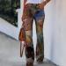 Beshionljs Women Long Running Pants with Pockets - Gold Print, High Waist XX-Large Sweatpants - Buy Online on GoSupps.com