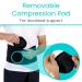 Vive Umbilical Hernia Belt for Men & Women | Post Surgery Abdominal Binder with Compression Pads | Supports Diastasis Recti & Stomach Hernias | Black Medium - Buy Online on GoSupps.com