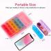 Zoksi Waterproof Pill Boxes 7 Day 4 Times a Day Weekly Pill Box Organiser Daily Tablet Organiser 4 Compartments Medicine Organiser with 28 Compartments for Medication & Vitamins (Pink) - Buy Online on GoSupps.com