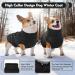 Kuoser Winter Dog Coat - Reflective XL Jacket for Large Dogs | Warm Durable Outdoor Gear in Black & Gray - Buy Online on GoSupps.com