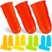 VILLCASE Finger Protective Case 15pcs Hot Glue Finger Protectors Crochet Finger Sleeves Finger Protector Covers Silicone Finger Sleeve Finger Guards Case Non-Slip