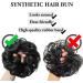 SARLA 2PCS Small Messy Hair Bun Scrunchies | Synthetic Updo Hair Extensions for Women - Ash Blonde - Buy Online on GoSupps.com