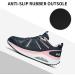 AOV Women Arch Support Walking Shoes | Comfortable Orthotic Non Slip Sneakers | Foot Pain Relief | Size 5.5-11 | Allblack/Pink - 8 - Buy Online on GoSupps.com
