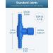 Pawfly Aquarium Air Control Valves - 10 Pack Adjustable Flow Regulators for 5mm ID Airline Hoses - Essential Blue Air Pump Accessories - Buy Online on GoSupps.com