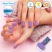 Buy Disney Stitch Non-Toxic Peel-Off Water-Based Nail Polish Gift Set for Kids | 8 Pcs Shimmer & Opaque Colors | Safe Quick Dry | Ages 3 - Buy Online on GoSupps.com