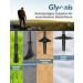 Glymnis 7075 Aluminum Hiking Sticks | Ultra-Light Foldable Trekking Poles for Men & Women | Adjustable 110-130cm with Rotary Lock & Rubber Buffers - Black - Buy Online on GoSupps.com