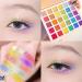QLINLEAF Halloween Eyeshadow Palette - 30 Color Rainbow Palette & Lace Mask Set | Bright Vibrant Shades for Stunning Looks - Buy Online on GoSupps.com