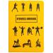 Fitness Journal Workout Planner Notebook Weight Loss Wellness Log Diary Exercise Training Health Tracker 5.7 * 8.3 inch C)Workout