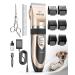 oneisall Dog Shaver Clippers Low Noise Rechargeable Cordless Electric Quiet Hair Clippers Set for Dogs Cats Pets Gold