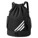 neyrat Large Capacity Gym Drawstring Backpack Sport Backpack Water Resistant String Bag for Men Women Childr (Black)