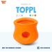 Zogoflex West PAW Toppl Toy - 10cm Tangerine Orange - Durable & Safe for International Shipping - Buy Online on GoSupps.com